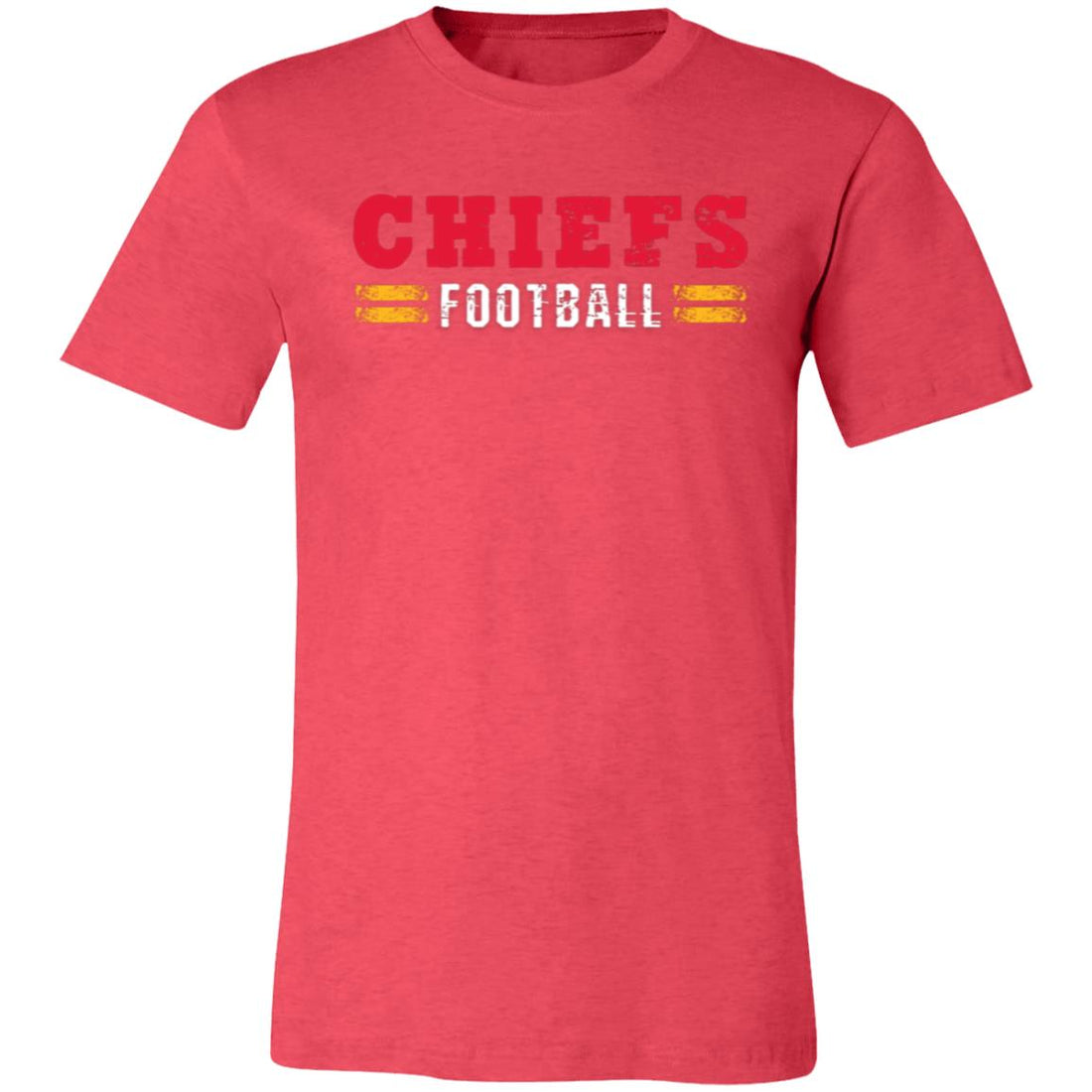 Chiefs Football Bella 3001 - T - Shirts - Positively Sassy - Chiefs Football Bella 3001