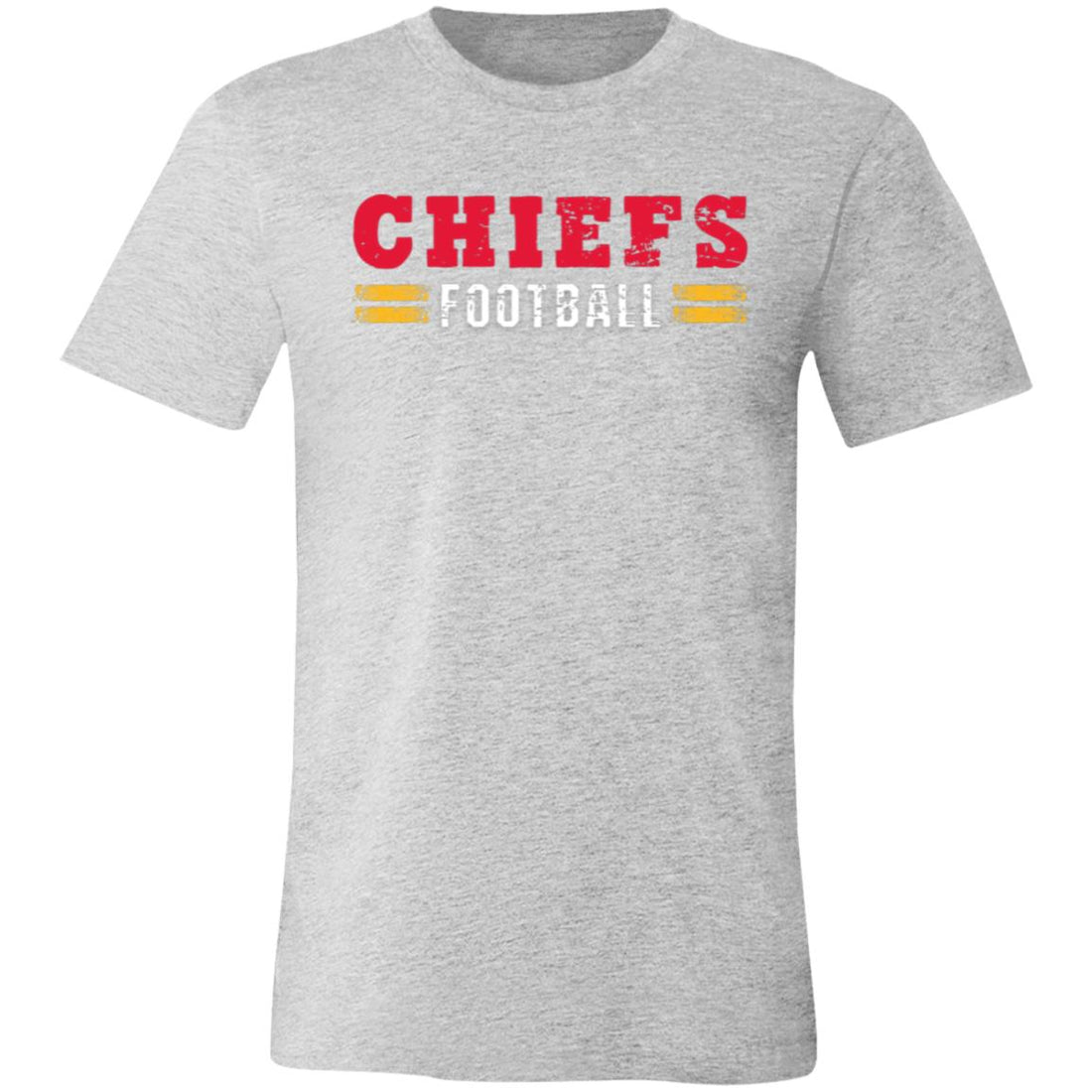 Chiefs Football Bella 3001 - T - Shirts - Positively Sassy - Chiefs Football Bella 3001