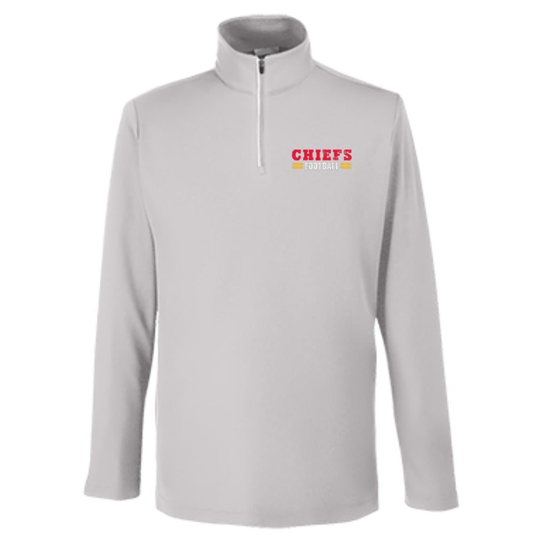 Chiefs Football Pullover Quarter Zip - Pullover - Positively Sassy - Chiefs Football Pullover Quarter Zip