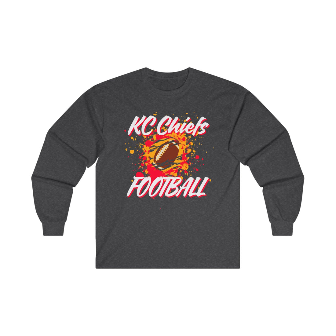 Chiefs Football Unisex Ultra Cotton Long Sleeve Tee - Long - sleeve - Positively Sassy - Chiefs Football Unisex Ultra Cotton Long Sleeve Tee