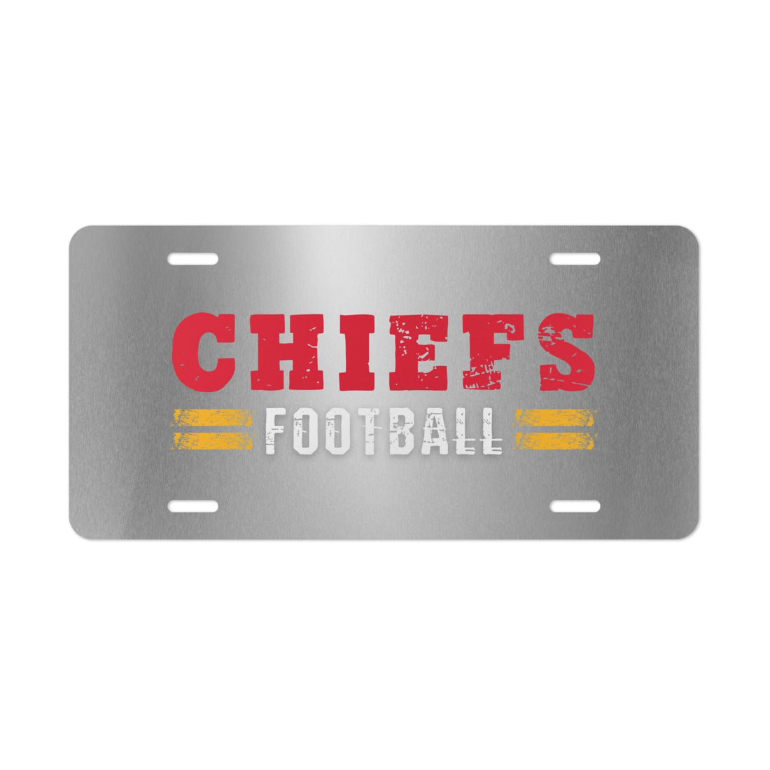 Chiefs Football Vanity Plate - Accessories - Positively Sassy - Chiefs Football Vanity Plate