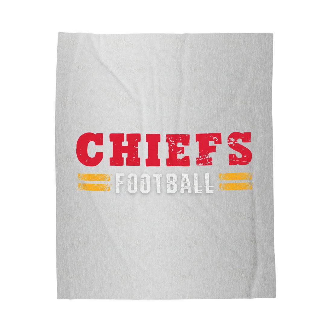 Chiefs Football Velveteen Plush Blanket - All Over Prints - Positively Sassy - Chiefs Football Velveteen Plush Blanket