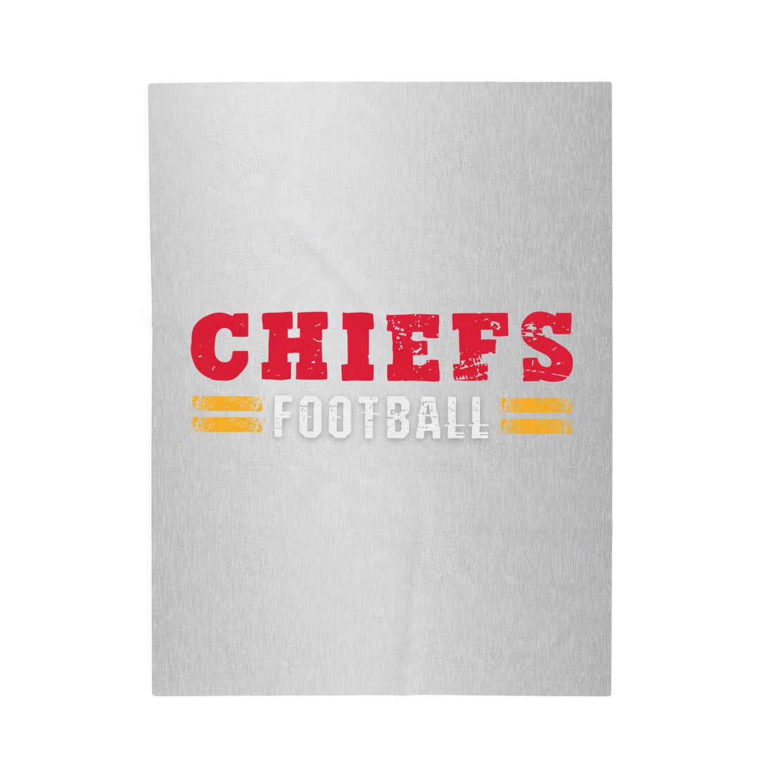 Chiefs Football Velveteen Plush Blanket - All Over Prints - Positively Sassy - Chiefs Football Velveteen Plush Blanket