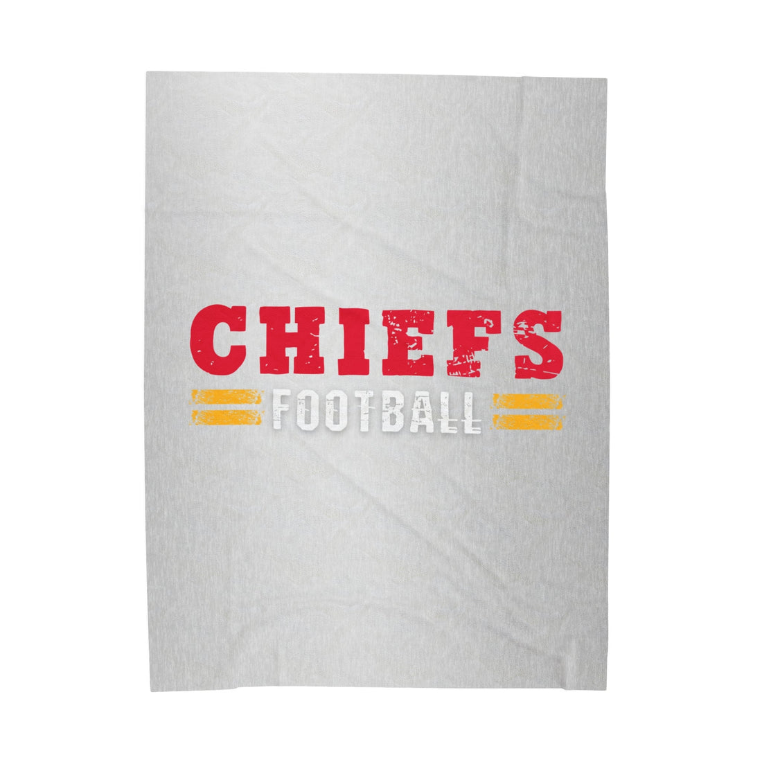 Chiefs Football Velveteen Plush Blanket - All Over Prints - Positively Sassy - Chiefs Football Velveteen Plush Blanket