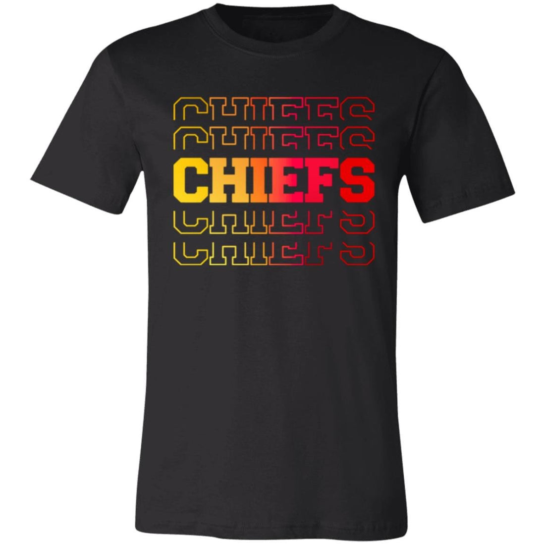 Chiefs Gradient T-Shirt - T-Shirts - Positively Sassy - Chiefs Gradient T-Shirt