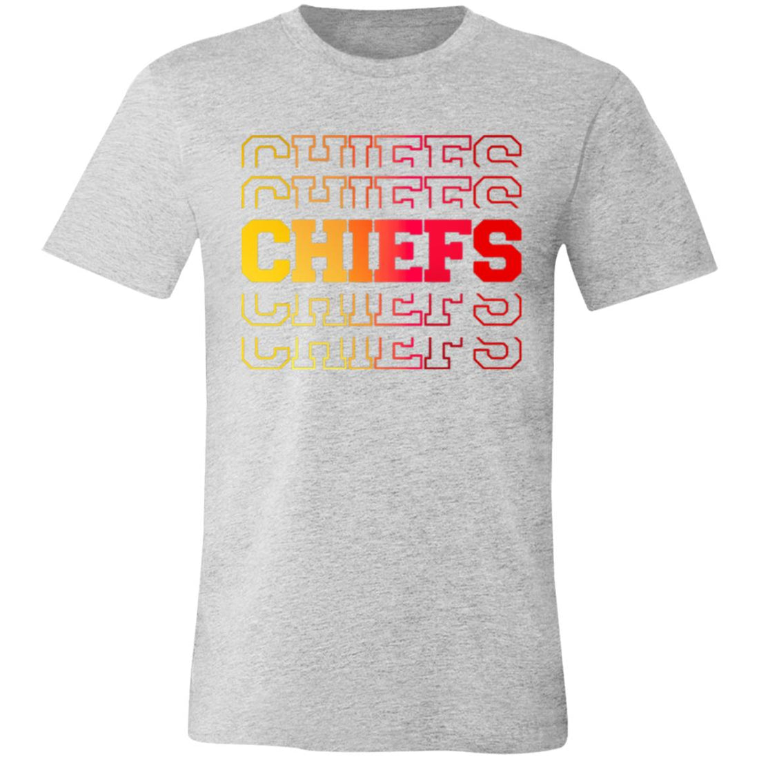 Chiefs Gradient T-Shirt - T-Shirts - Positively Sassy - Chiefs Gradient T-Shirt