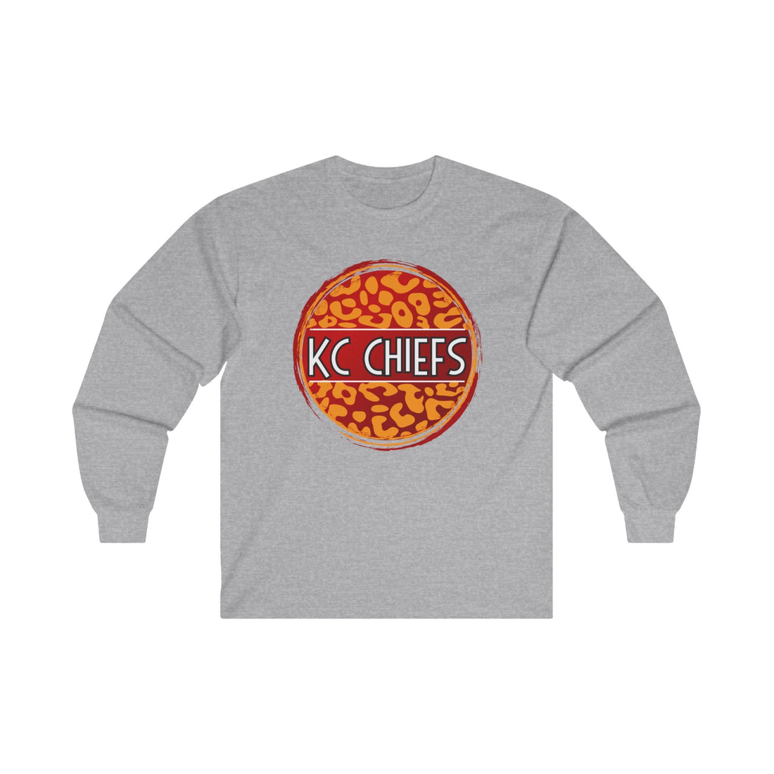 Chiefs Leopard Unisex Ultra Cotton Long Sleeve Tee - Long - sleeve - Positively Sassy - Chiefs Leopard Unisex Ultra Cotton Long Sleeve Tee