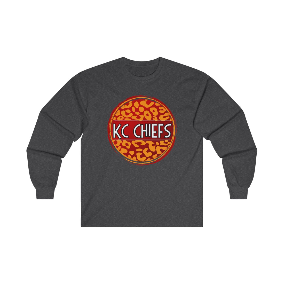 Chiefs Leopard Unisex Ultra Cotton Long Sleeve Tee - Long - sleeve - Positively Sassy - Chiefs Leopard Unisex Ultra Cotton Long Sleeve Tee