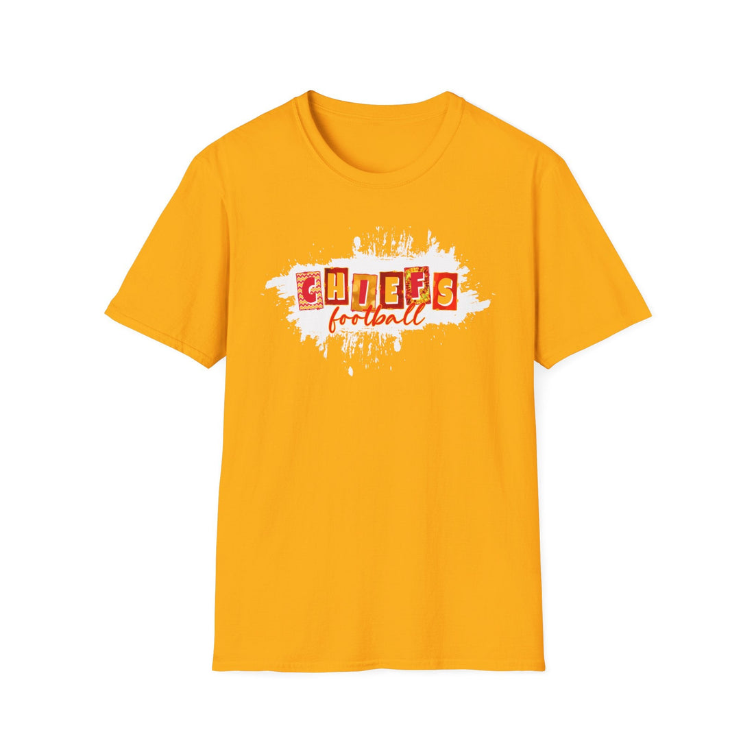 Chiefs Letters Gildan 64000 Softstyle T-Shirt - T-Shirt - Positively Sassy - Chiefs Letters Gildan 64000 Softstyle T-Shirt