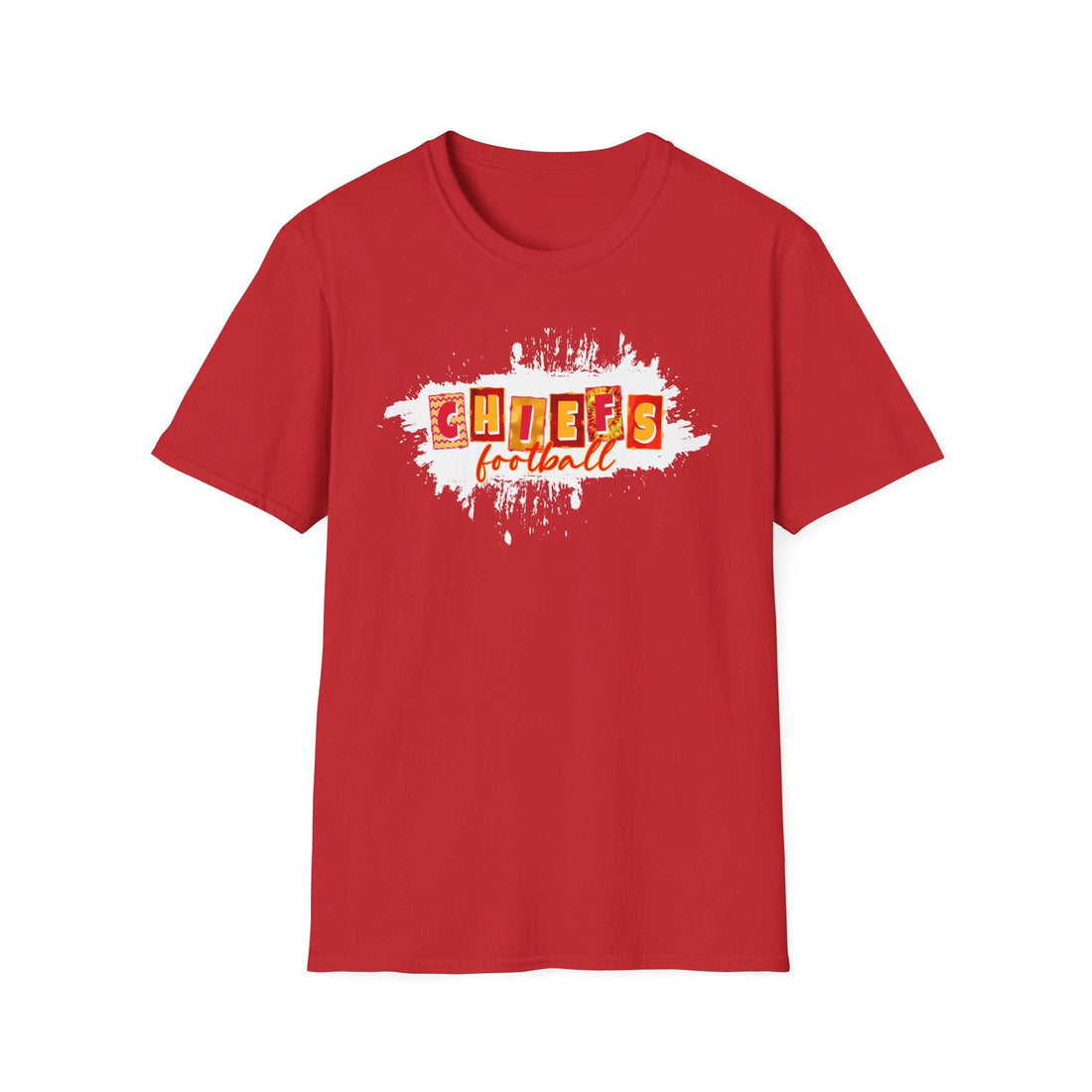 Chiefs Letters Gildan 64000 Softstyle T-Shirt - T-Shirt - Positively Sassy - Chiefs Letters Gildan 64000 Softstyle T-Shirt