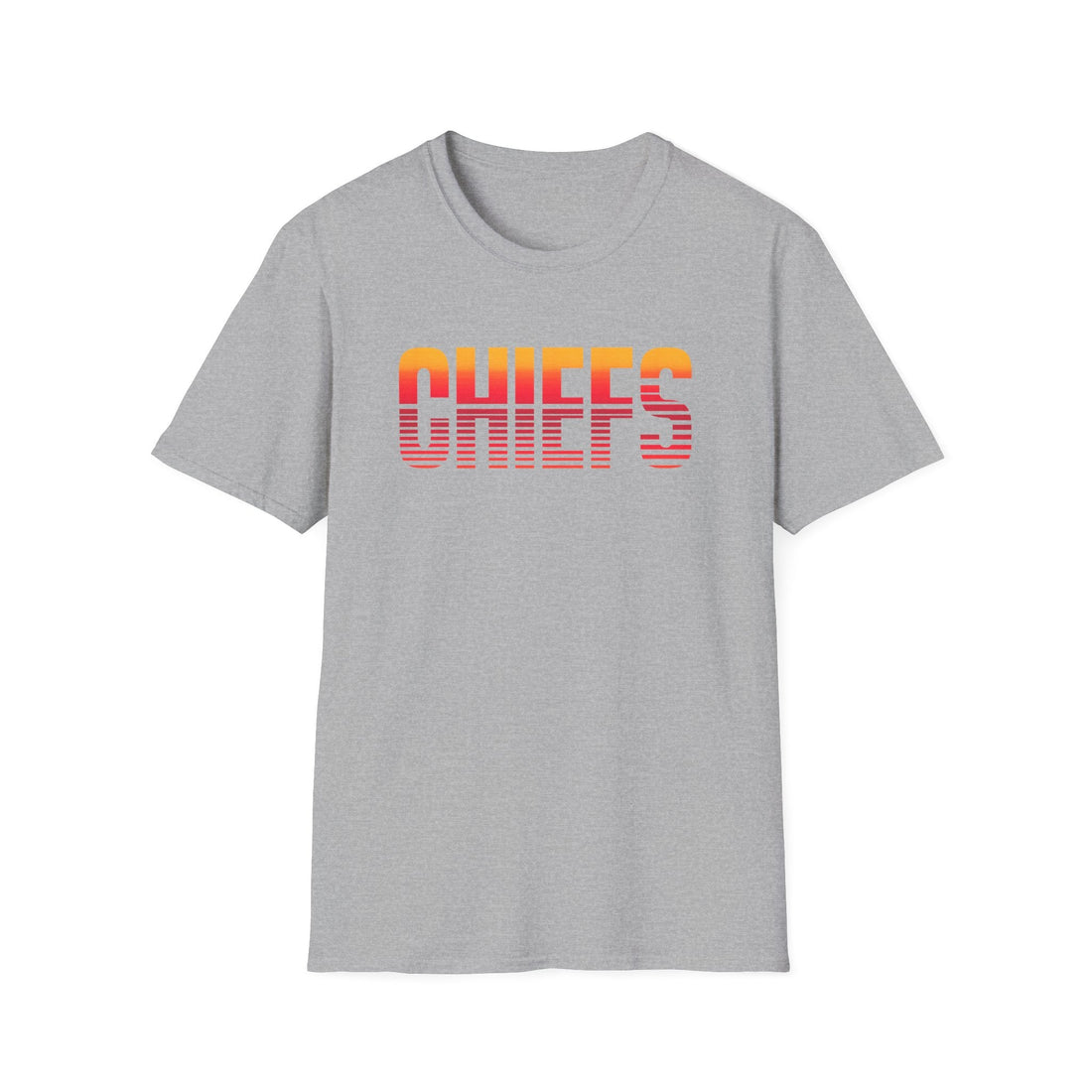 Chiefs Lines Softstyle T-Shirt - T-Shirt - Positively Sassy - Chiefs Lines Softstyle T-Shirt