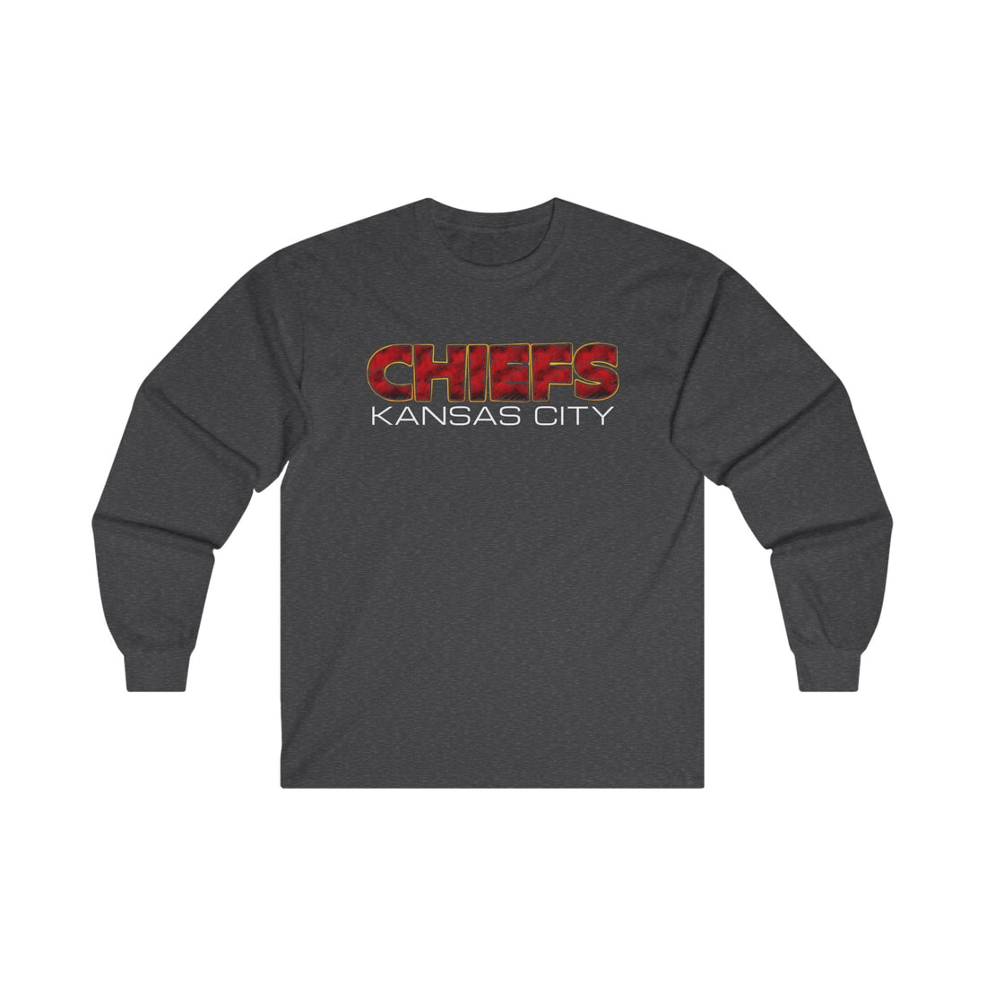 Chiefs Scratch Unisex Ultra Cotton Long Sleeve Tee - Long - sleeve - Positively Sassy - Chiefs Scratch Unisex Ultra Cotton Long Sleeve Tee