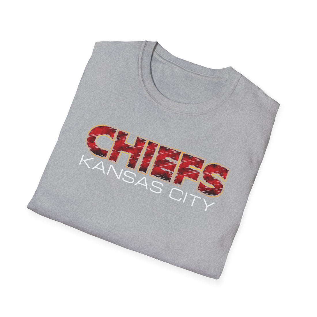 Chiefs Sketch Gildan 64000 - T-Shirt - Positively Sassy - Chiefs Sketch Gildan 64000