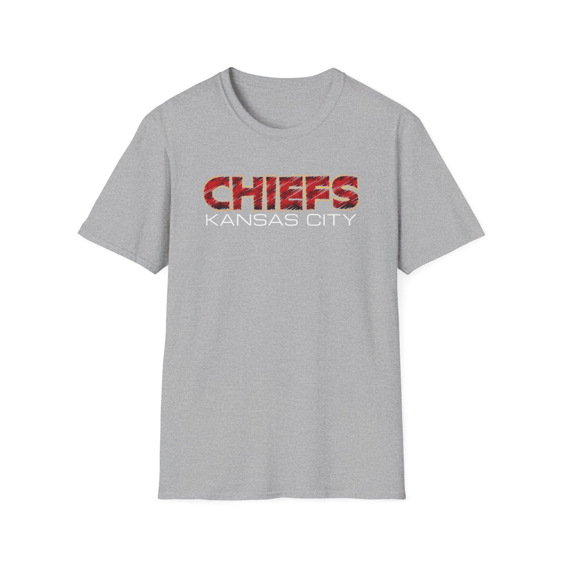 Chiefs Sketch Gildan 64000 - T-Shirt - Positively Sassy - Chiefs Sketch Gildan 64000