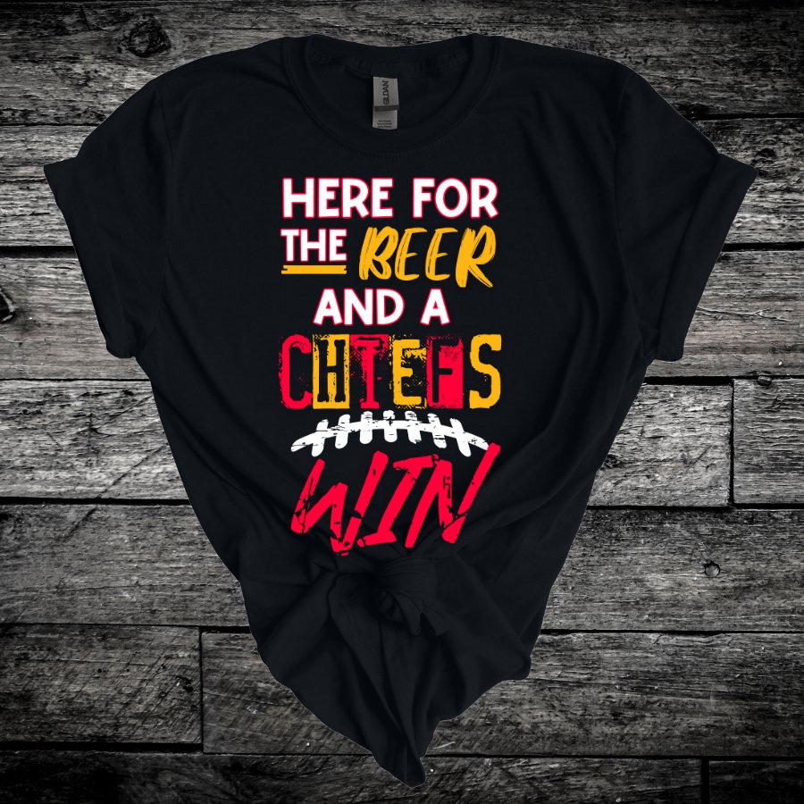 Chiefs WIN Gildan 64000 - T-Shirt - Positively Sassy - Chiefs WIN Gildan 64000