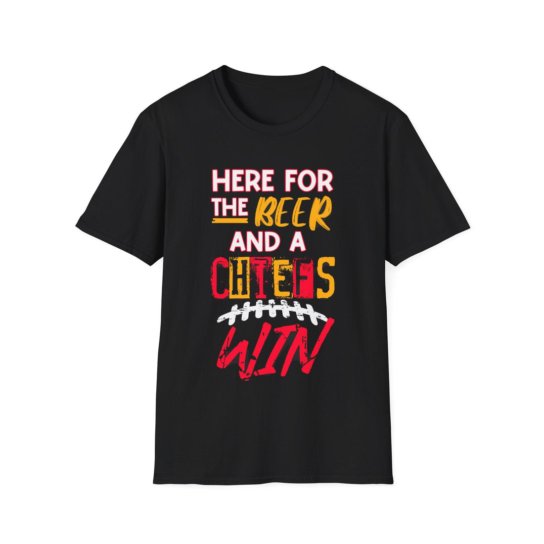 Chiefs WIN Gildan 64000 - T-Shirt - Positively Sassy - Chiefs WIN Gildan 64000