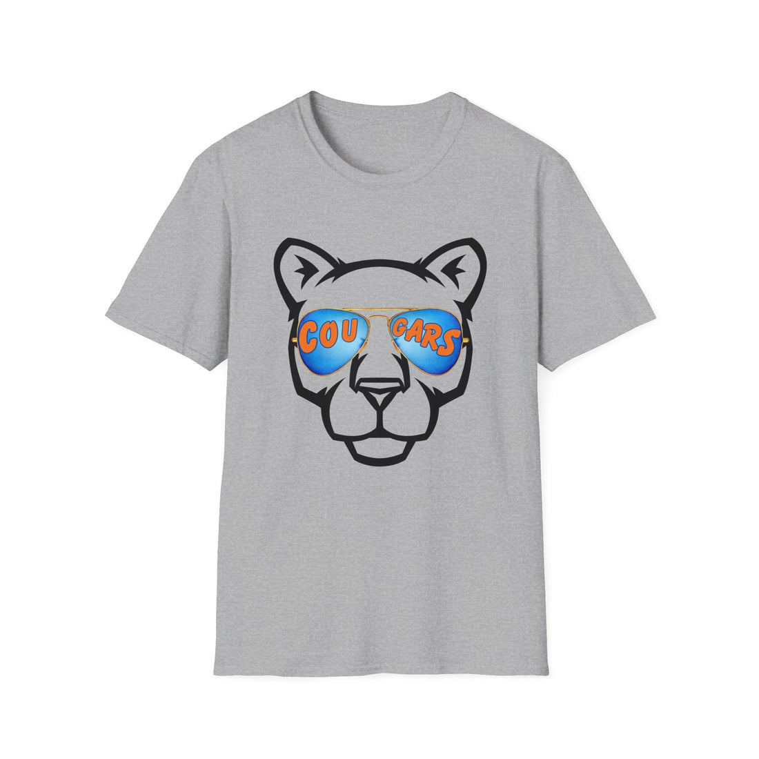 Cool Cougar T - Shirt Gildan 64000 - T - Shirt - Positively Sassy - Cool Cougar T - Shirt Gildan 64000