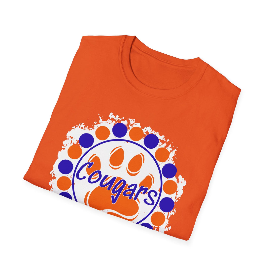 Cougar Circles (OB 1/2) Gildan 64000 Unisex Softstyle T-Shirt - T-Shirt - Positively Sassy - Cougar Circles (OB 1/2) Gildan 64000 Unisex Softstyle T-Shirt