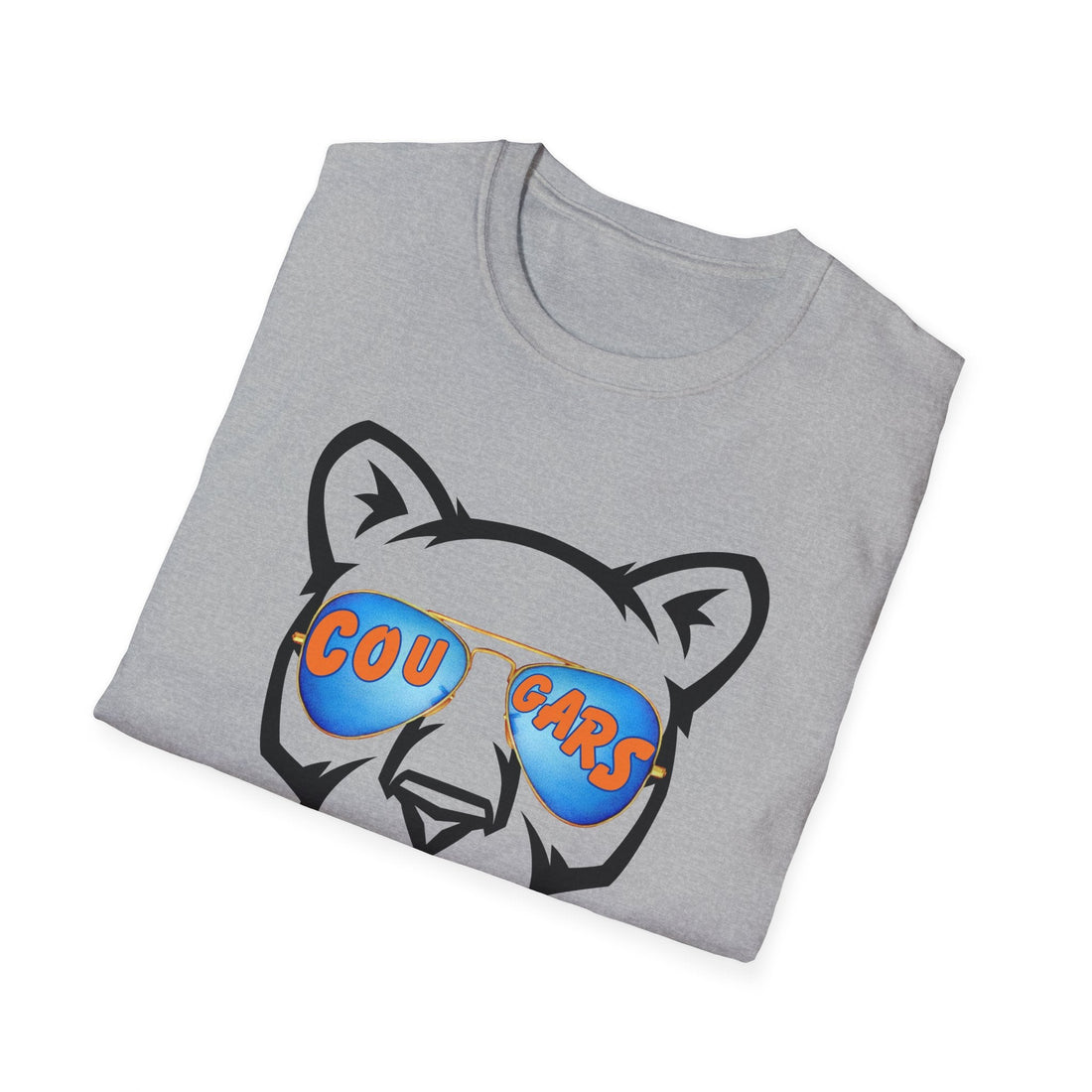 Cougar Glasses (OB 7/8) Gildan 64000 Unisex Softstyle T-Shirt - T-Shirt - Positively Sassy - Cougar Glasses (OB 7/8) Gildan 64000 Unisex Softstyle T-Shirt