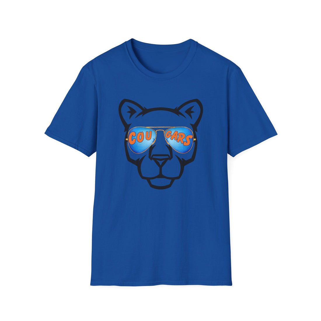 Cougar Glasses (OB 7/8) Gildan 64000 Unisex Softstyle T-Shirt - T-Shirt - Positively Sassy - Cougar Glasses (OB 7/8) Gildan 64000 Unisex Softstyle T-Shirt