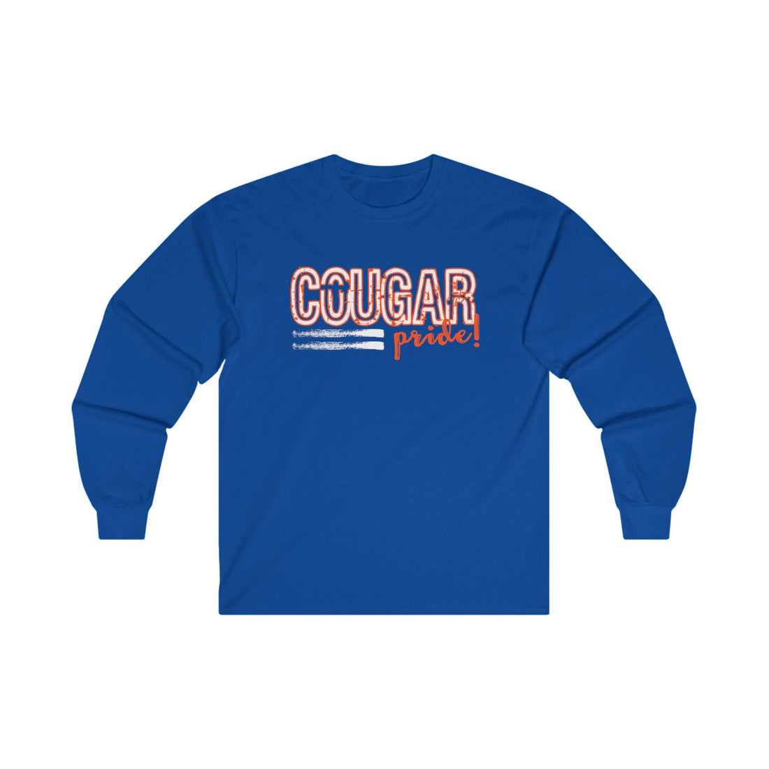 Cougar Pride Swipe Long Sleeve Tee Gildan Unisex Ultra Cotton - Long - sleeve - Positively Sassy - Cougar Pride Swipe Long Sleeve Tee Gildan Unisex Ultra Cotton