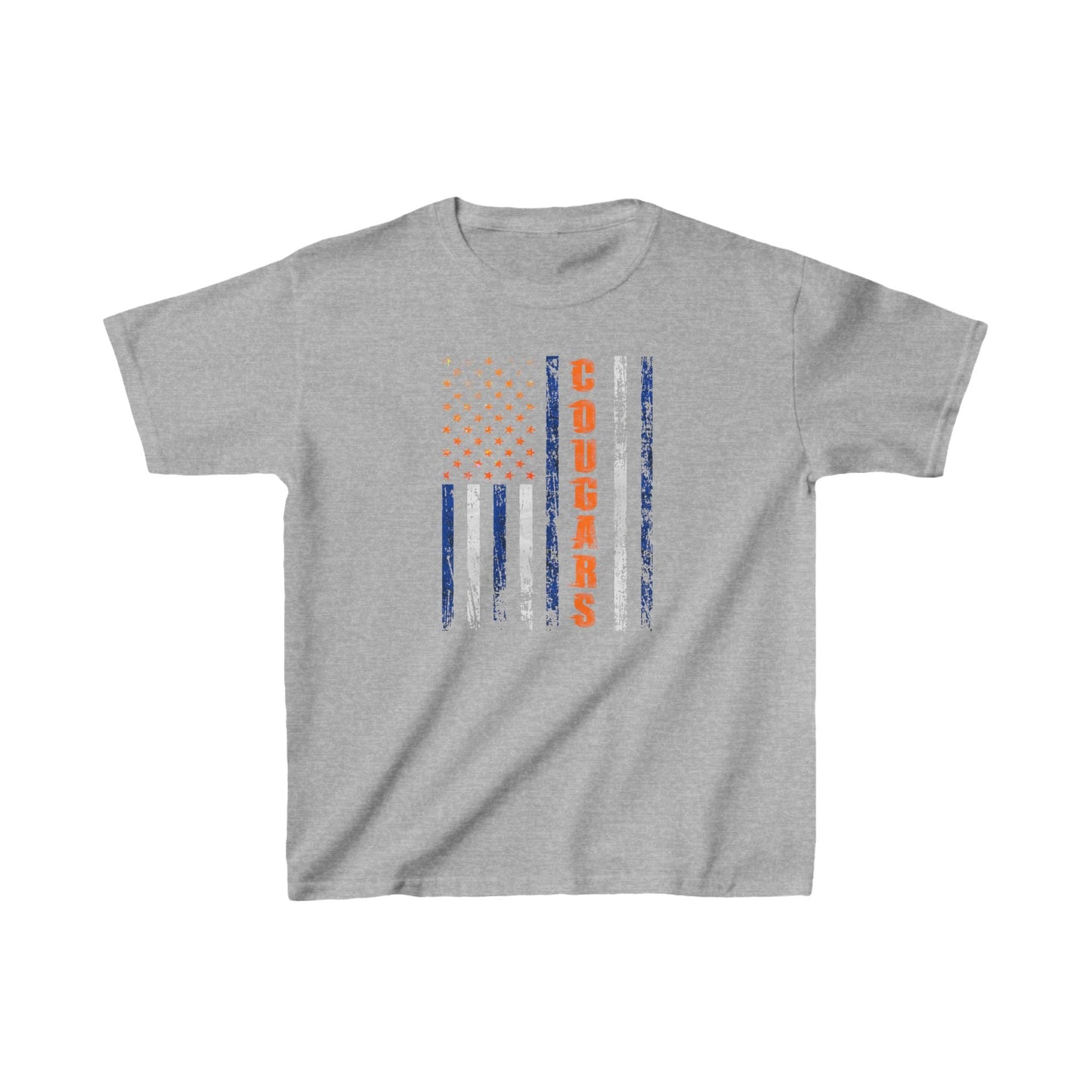 Cougars Americana - Kids Heavy Cotton™ Tee - Kids clothes - Positively Sassy - Cougars Americana - Kids Heavy Cotton™ Tee