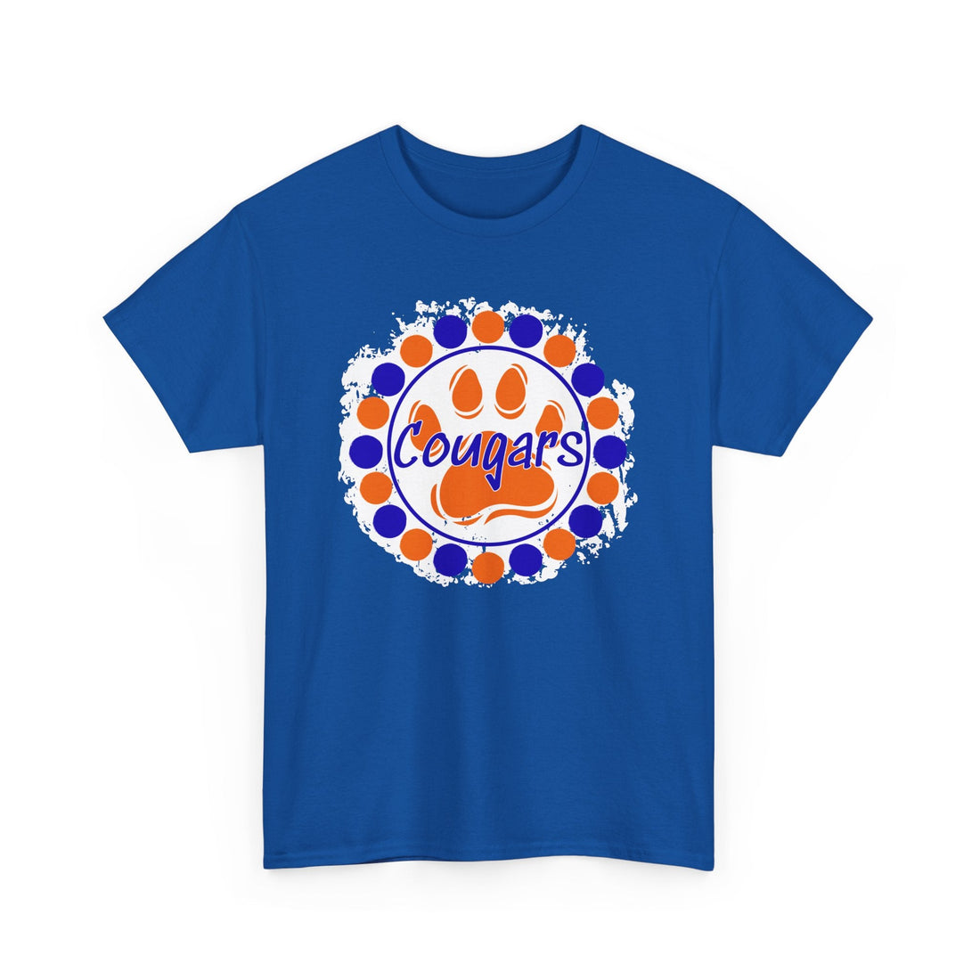 Cougars Circles (OB 1/2) Gildan 5000 Unisex Heavy Cotton Tee - T-Shirt - Positively Sassy - Cougars Circles (OB 1/2) Gildan 5000 Unisex Heavy Cotton Tee