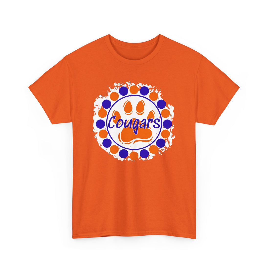 Cougars Circles (OB 1/2) Gildan 5000 Unisex Heavy Cotton Tee - T-Shirt - Positively Sassy - Cougars Circles (OB 1/2) Gildan 5000 Unisex Heavy Cotton Tee