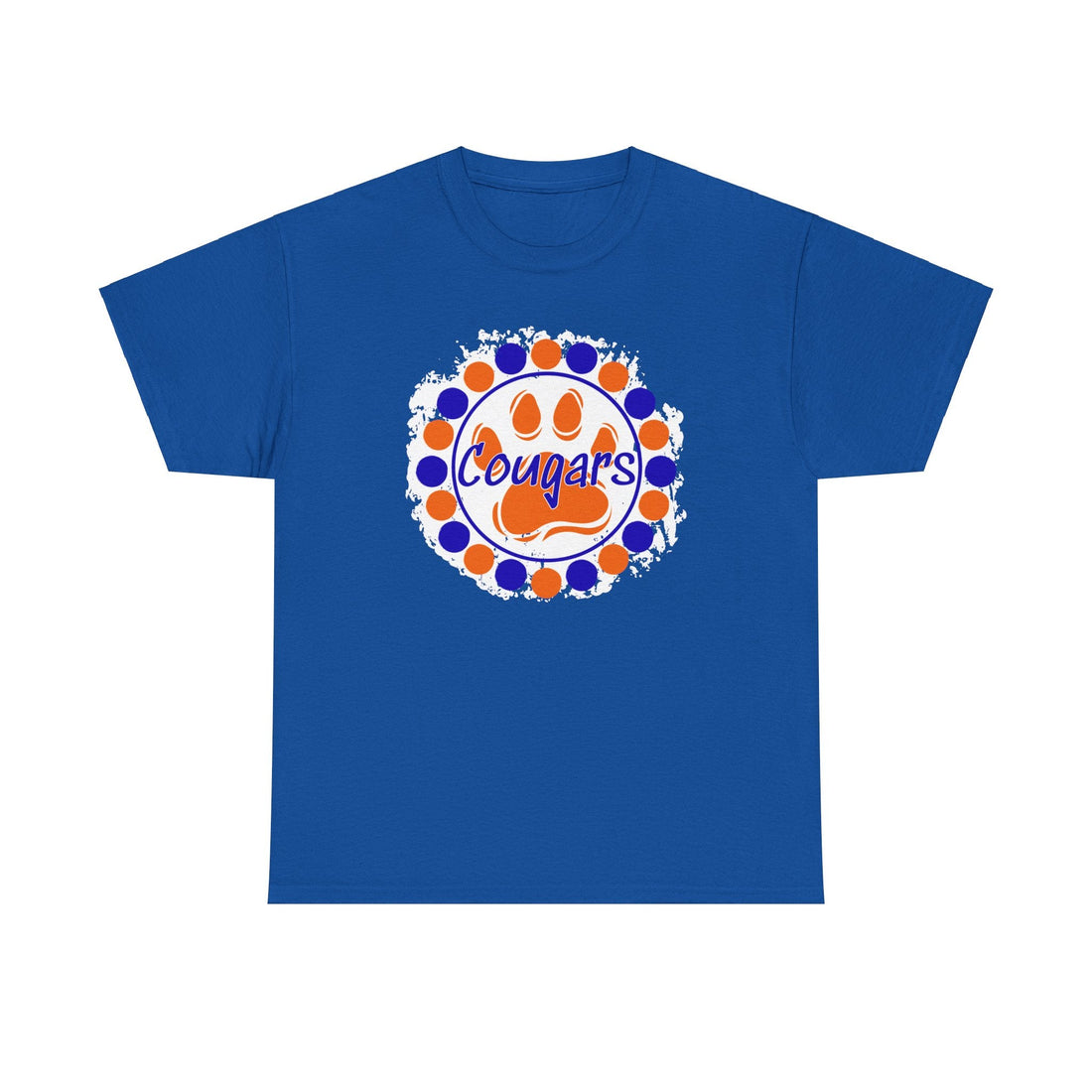 Cougars Circles (OB 1/2) Gildan 5000 Unisex Heavy Cotton Tee - T-Shirt - Positively Sassy - Cougars Circles (OB 1/2) Gildan 5000 Unisex Heavy Cotton Tee