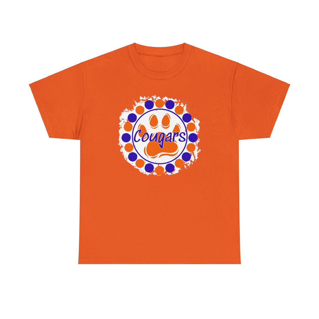 Cougars Circles (OB 1/2) Gildan 5000 Unisex Heavy Cotton Tee - T-Shirt - Positively Sassy - Cougars Circles (OB 1/2) Gildan 5000 Unisex Heavy Cotton Tee