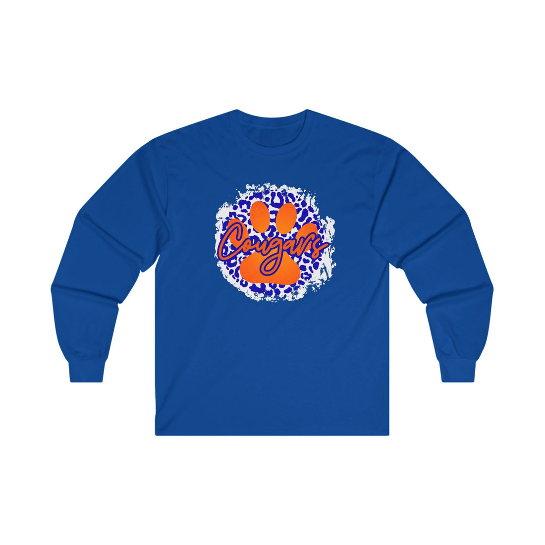 Cougars Paw Long Sleeve Tee Gildan Unisex Ultra Cotton - Long - sleeve - Positively Sassy - Cougars Paw Long Sleeve Tee Gildan Unisex Ultra Cotton