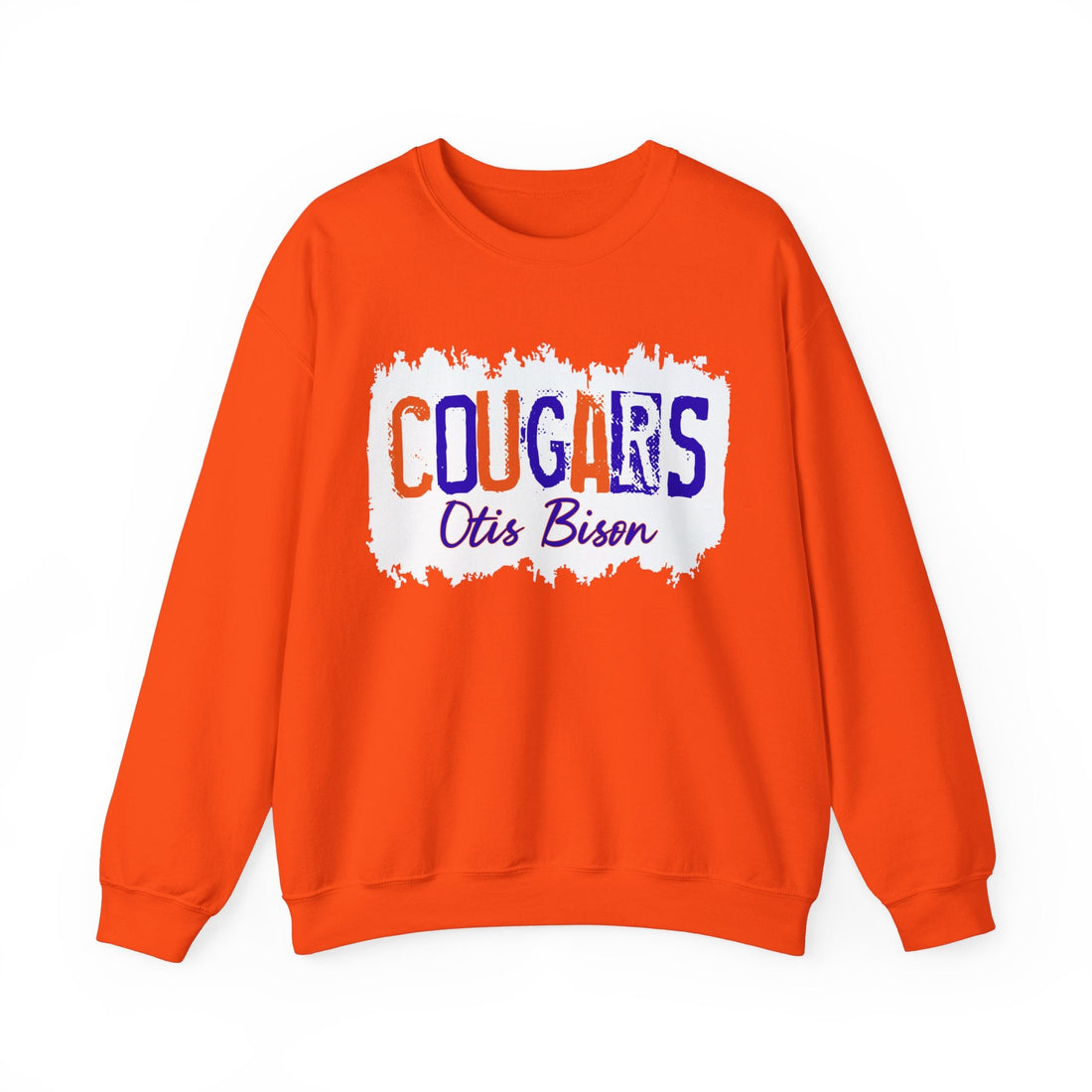 Cougars Stamp (OB 17) Unisex Heavy Blend™ Crewneck Sweatshirt - Sweatshirt - Positively Sassy - Cougars Stamp (OB 17) Unisex Heavy Blend™ Crewneck Sweatshirt