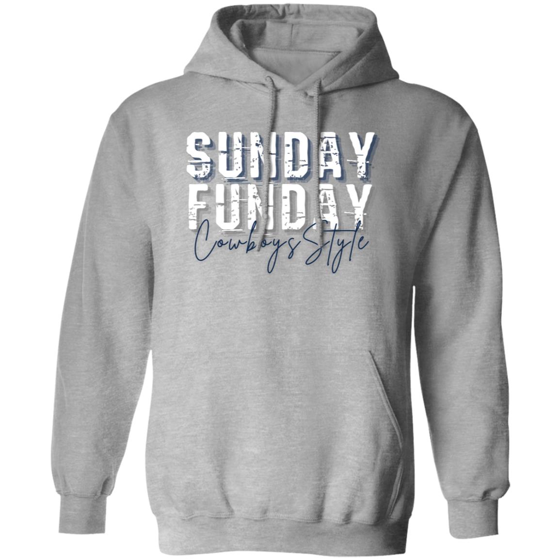 Cowboy Funday Gildan Hoodie - Sweatshirts - Positively Sassy - Cowboy Funday Gildan Hoodie