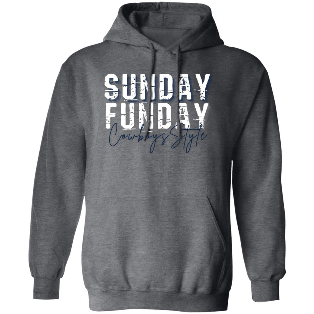 Cowboy Funday Gildan Hoodie - Sweatshirts - Positively Sassy - Cowboy Funday Gildan Hoodie