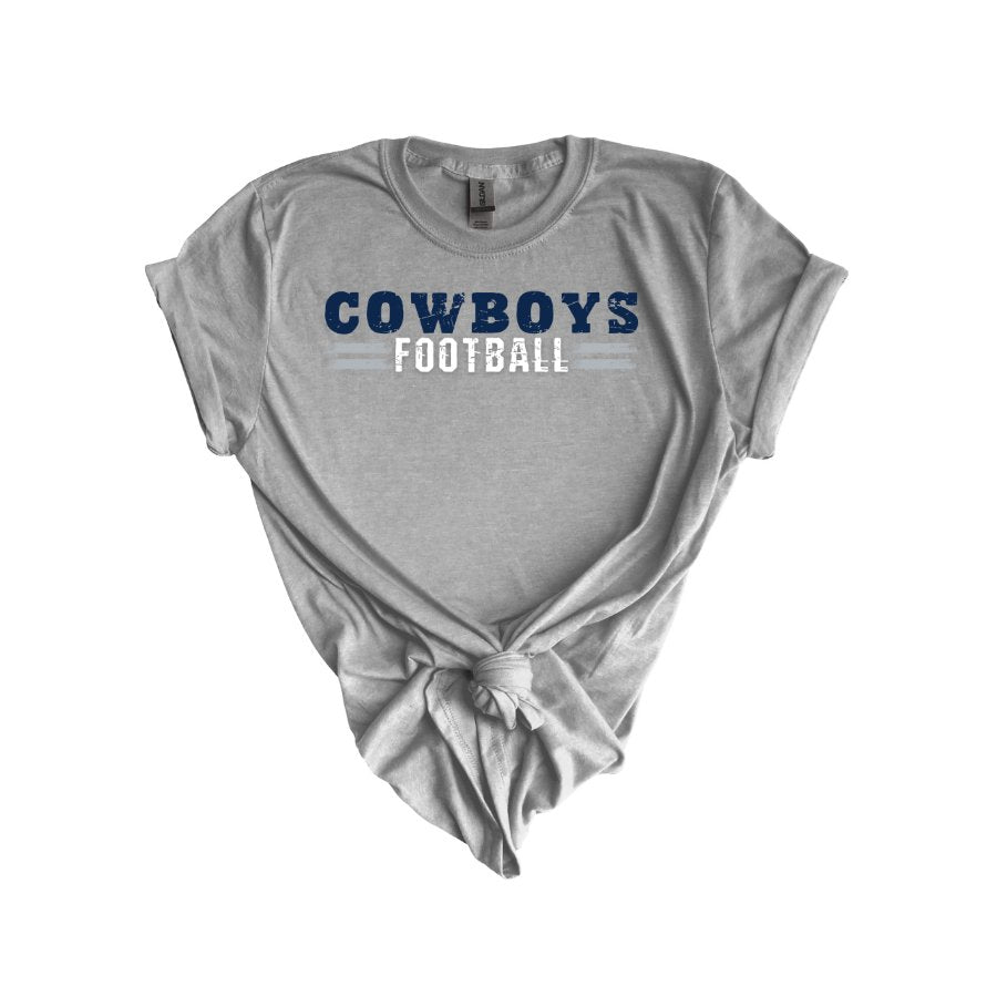 Cowboys Football Bella 3001 - T - Shirts - Positively Sassy - Cowboys Football Bella 3001