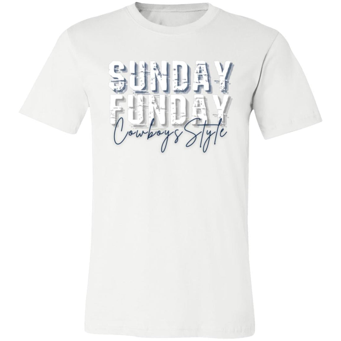 Cowboys Funday Bella 3001 - T - Shirts - Positively Sassy - Cowboys Funday Bella 3001