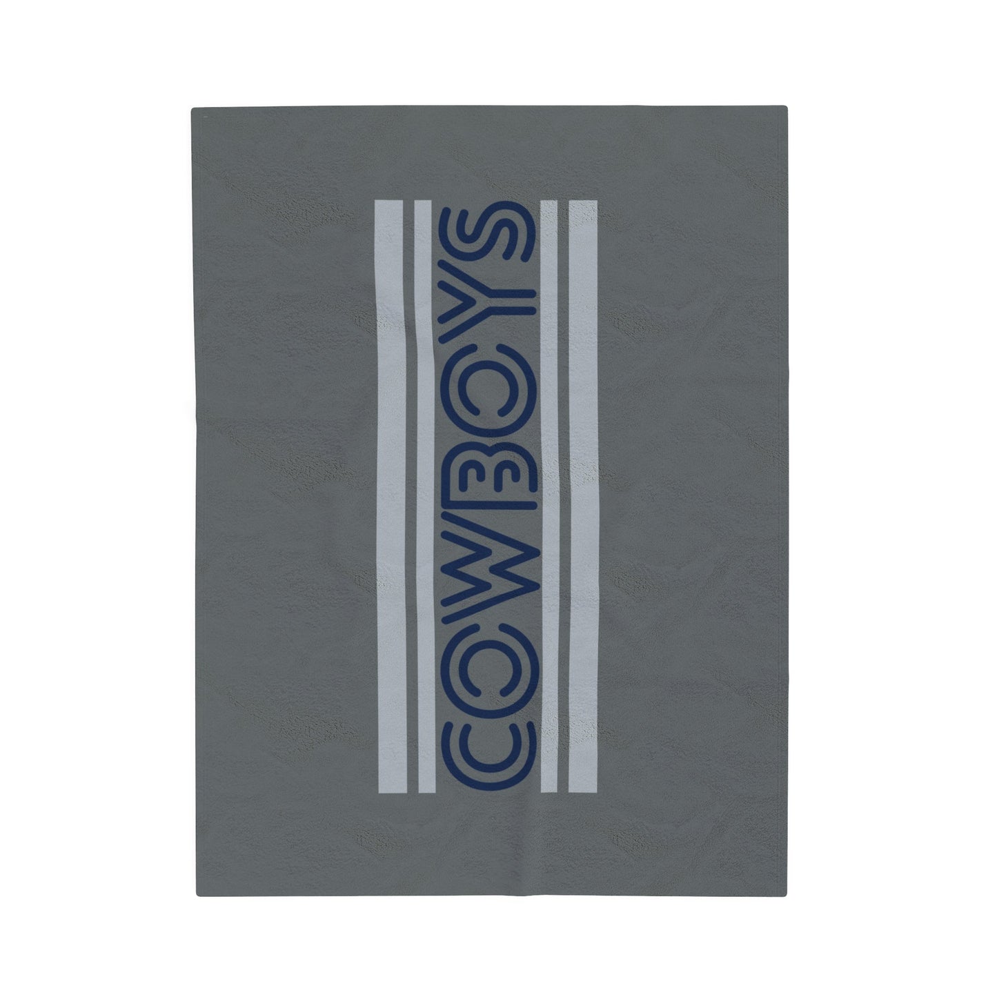 Cowboys Lines Velveteen Plush Blanket - All Over Prints - Positively Sassy - Cowboys Lines Velveteen Plush Blanket
