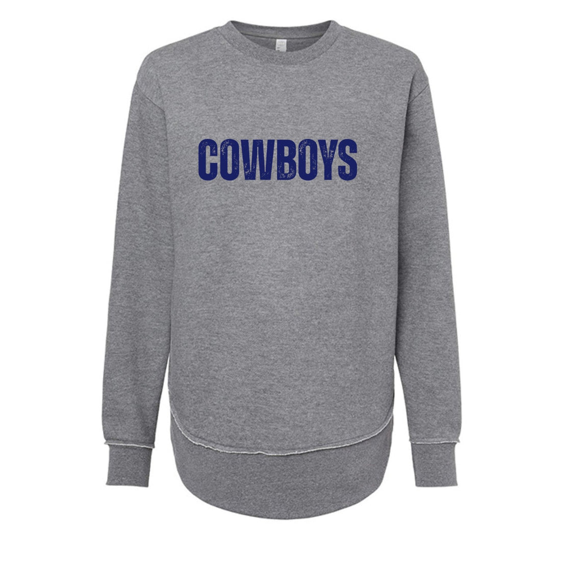 Cowboys Long Crewneck - Positively Sassy - Cowboys Long Crewneck