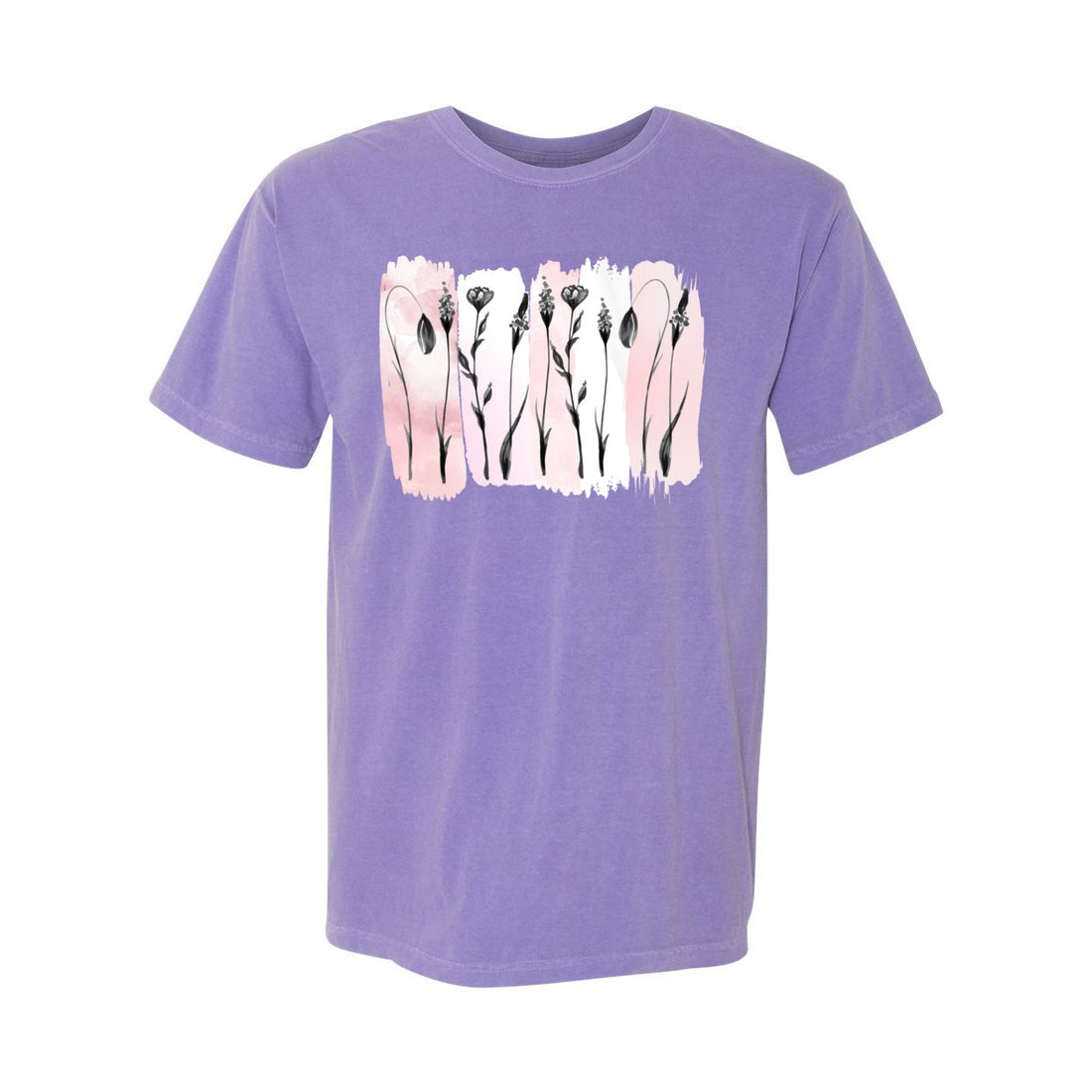 Dainty Flowers Comfort Colors Tee - T-Shirts - Positively Sassy - Dainty Flowers Comfort Colors Tee