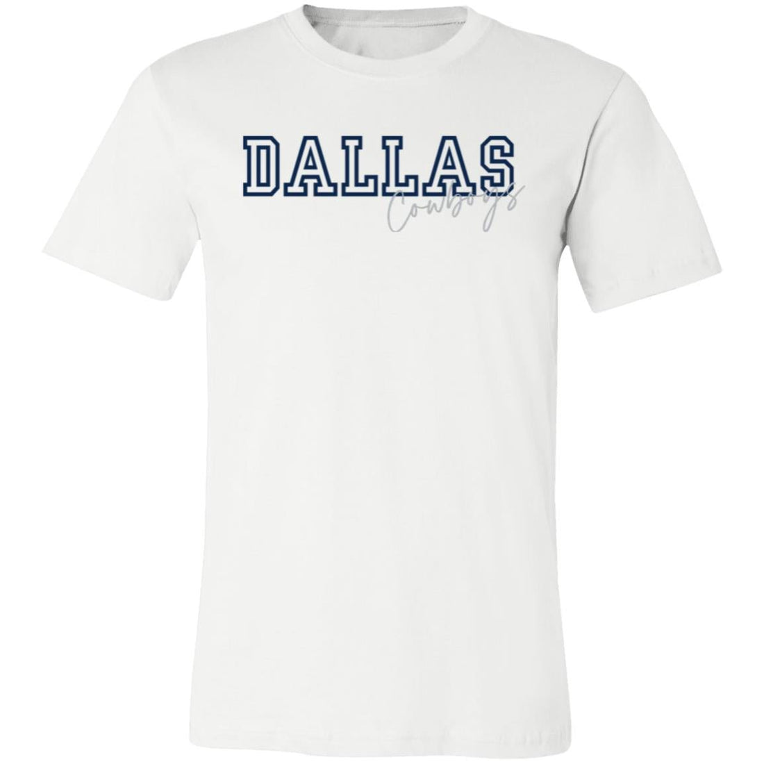 Dallas Cowboys Bella 3001 - T - Shirts - Positively Sassy - Dallas Cowboys Bella 3001