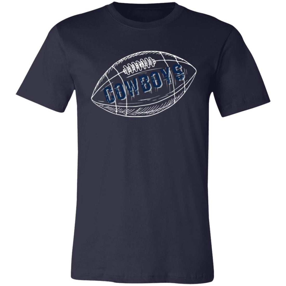 Dallas Football Bella 3001 - T - Shirts - Positively Sassy - Dallas Football Bella 3001