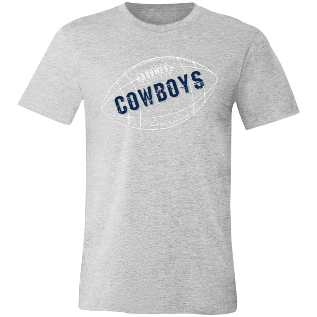 Dallas Football Bella 3001 - T - Shirts - Positively Sassy - Dallas Football Bella 3001