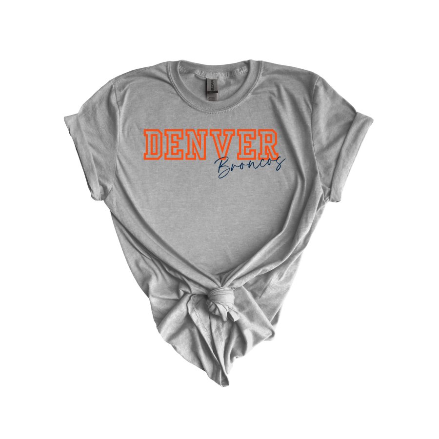 Denver Broncos Bella 3001 - T - Shirts - Positively Sassy - Denver Broncos Bella 3001