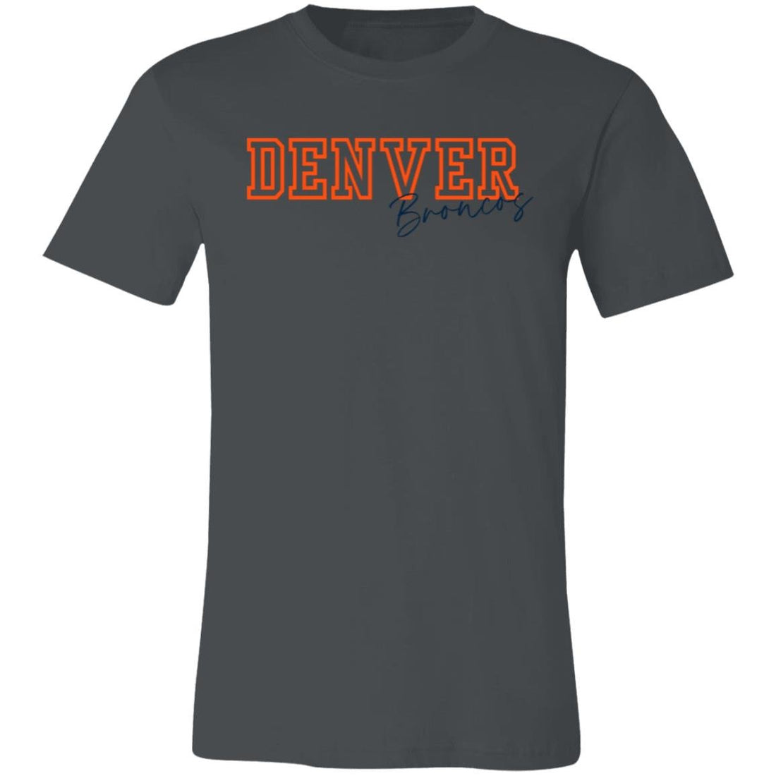 Denver Broncos Bella 3001 - T - Shirts - Positively Sassy - Denver Broncos Bella 3001