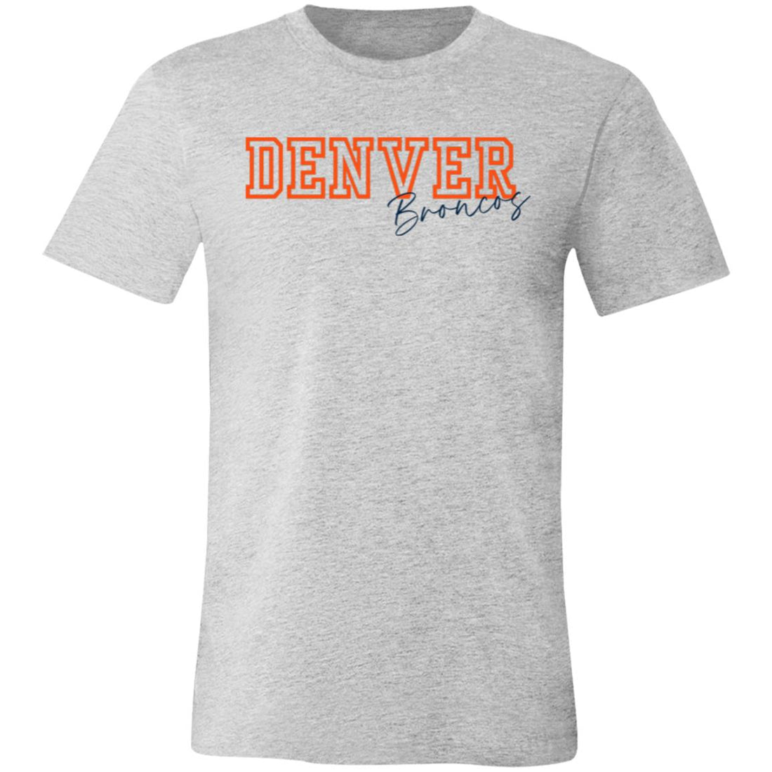 Denver Broncos Bella 3001 - T - Shirts - Positively Sassy - Denver Broncos Bella 3001