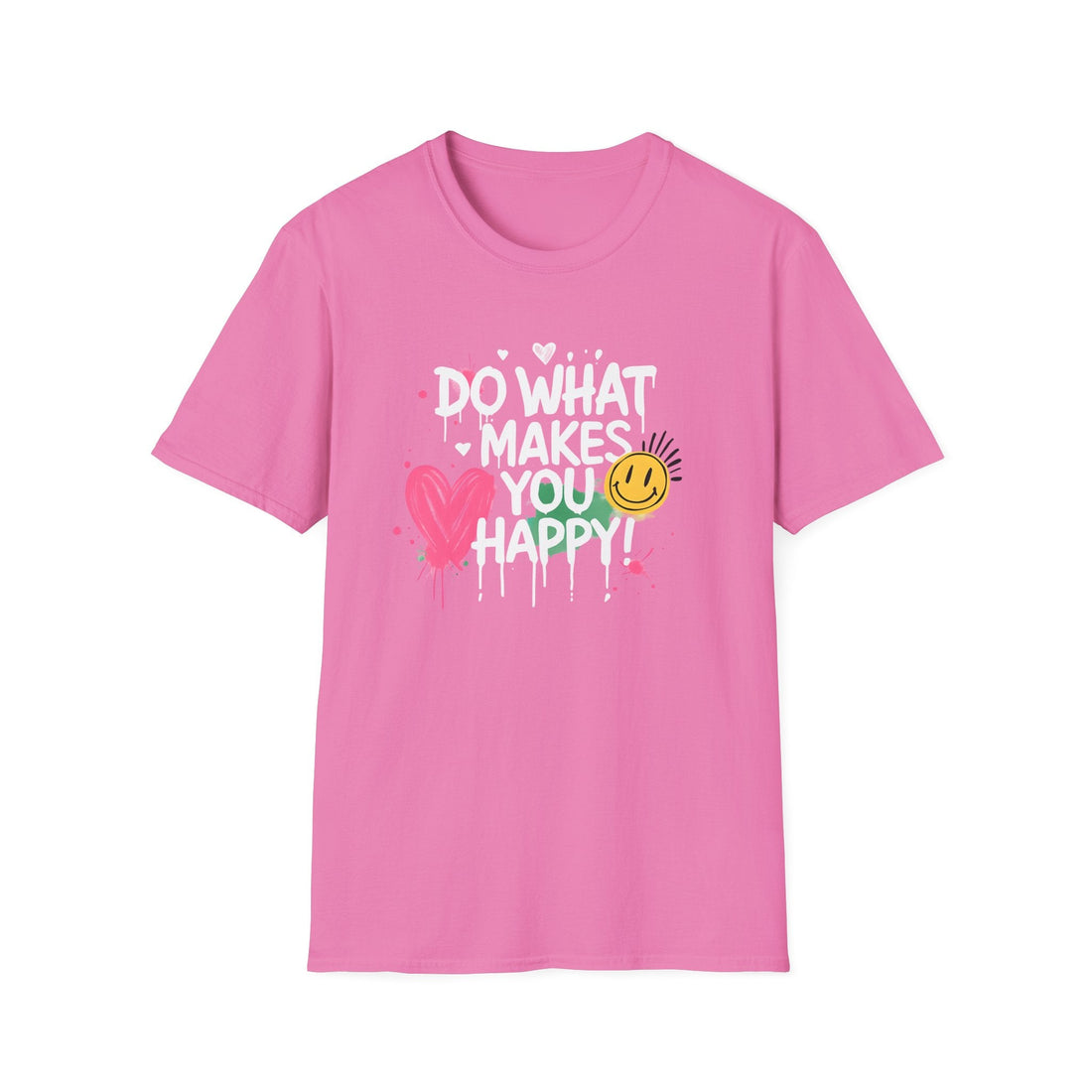 Do What Makes You Happy T-Shirt | Unisex Softstyle Tee | Positive Vibes Apparel, Casual Wear, Gift Idea, Motivational Shirt, Inspiring [...] - T-Shirt - Positively Sassy - Do What Makes You Happy T-Shirt | Unisex Softstyle Tee | Positive Vibes Apparel, Casual Wear, Gift Idea, Motivational Shirt, Inspiring [...]