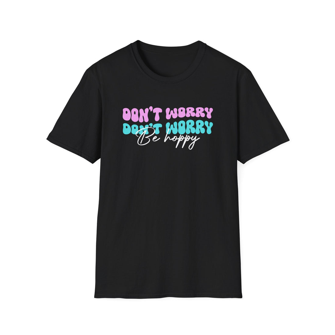 Don't Worry Be Hoppy Softstyle T-Shirt - T-Shirt - Positively Sassy - Don't Worry Be Hoppy Softstyle T-Shirt