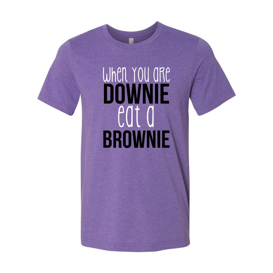 Downie Brownie Sleeve Jersey Tee - T-Shirts - Positively Sassy - Downie Brownie Sleeve Jersey Tee
