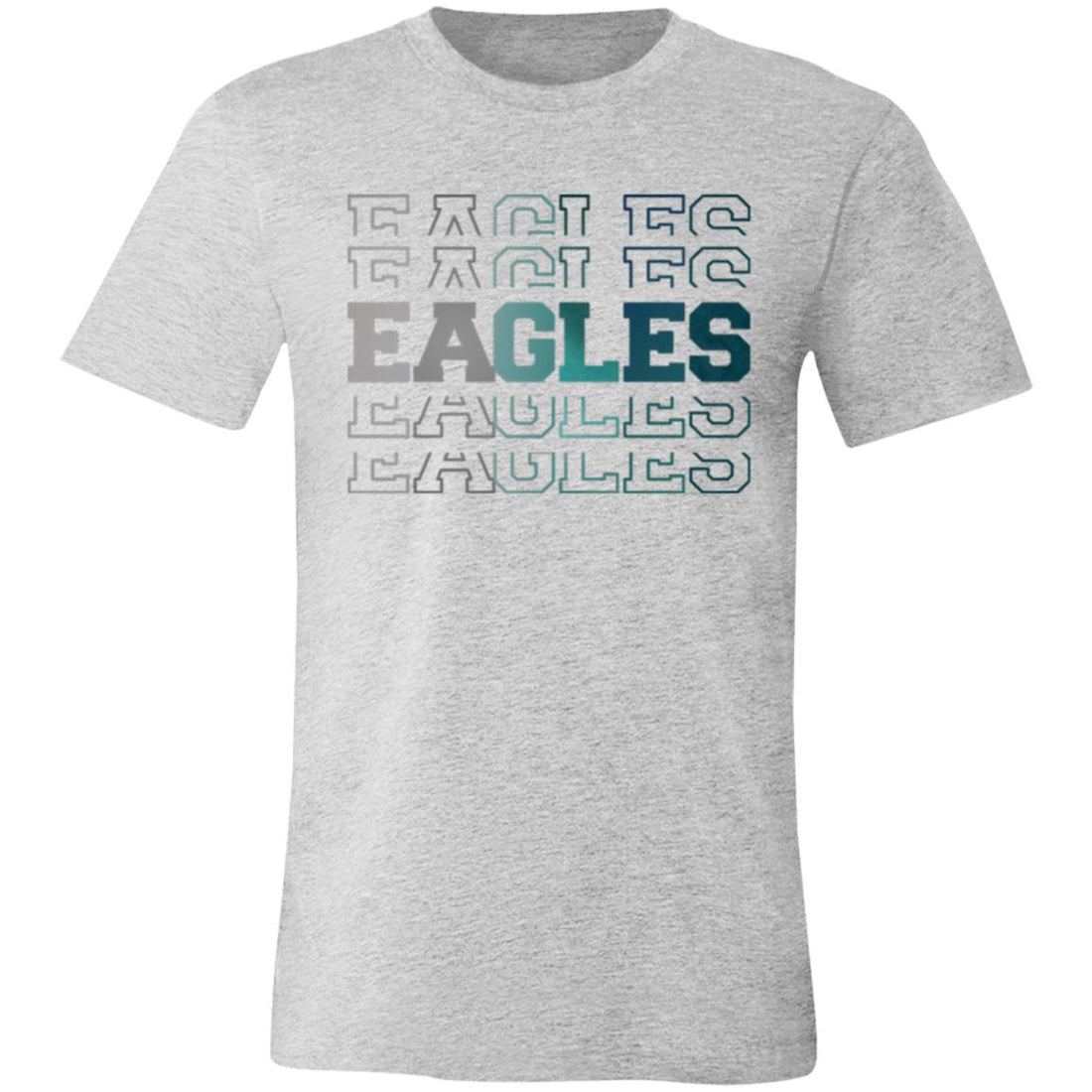 Eagles Gradient Bella T-Shirt - T-Shirts - Positively Sassy - Eagles Gradient Bella T-Shirt