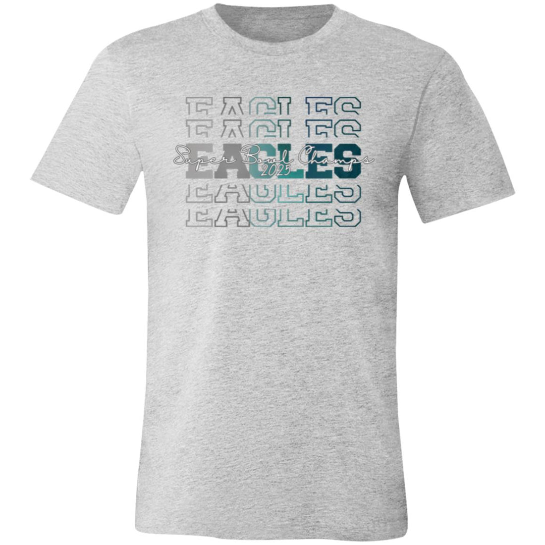 Eagles Gradient Champs Bella T-Shirt - T-Shirts - Positively Sassy - Eagles Gradient Champs Bella T-Shirt